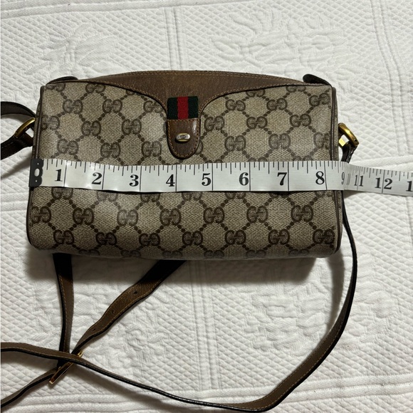 GUCCI GG Canvas Web Sherry Line Shoulder Bag
Beige Red Green 8902018 - Picture 12 of 16